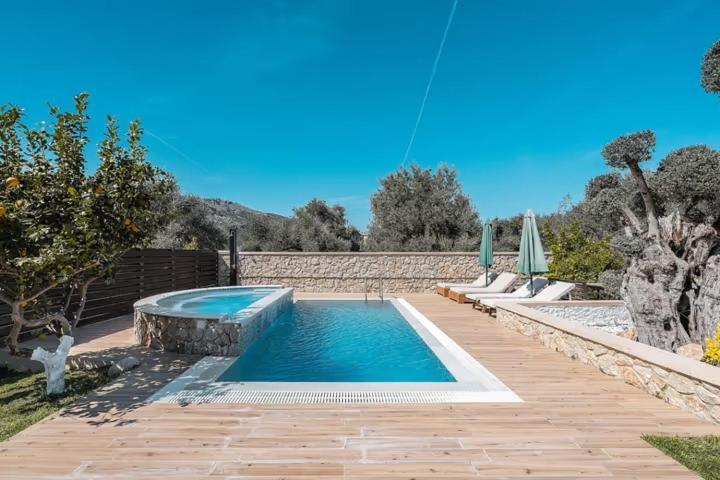 Villa Mata - 600M² With Private Pool And Jacuzzi Kalithies Exterior photo